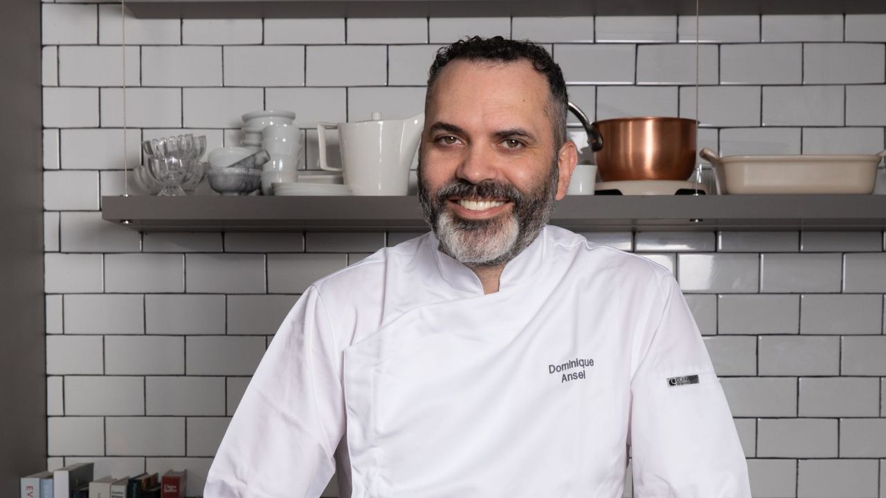 chef dominique ansel in a test kitchen