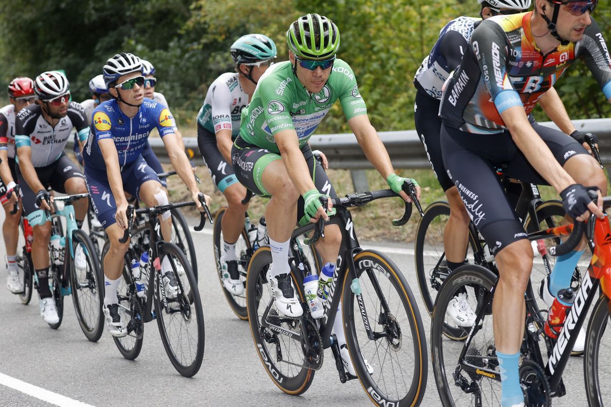 Vuelta Espana 2021 - 76th Edition - 18th stage Salas - Altu d&acirc;El Gamoniteiru 162,6 km - 02/09/2021 - Fabio Jakobsen (NED - Deceuninck - Quick-Step) - photo Luis Angel Gomez/BettiniPhoto&Acirc;&copy;2021