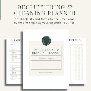 Declutter Checklist Decluttering Planner Decluttering Projects, Printable Decluttering Checklist for Cleaning, Printable Planner Minimalist