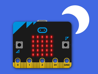 An image of the nightlight available through micro:bit projects