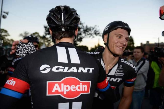 Kittel and his teammates after the win in the People's Choice Classic