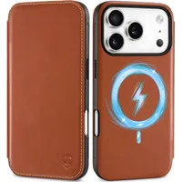 Shieldon Genuine Leather Slim iPhone 17 Pro Wallet Case