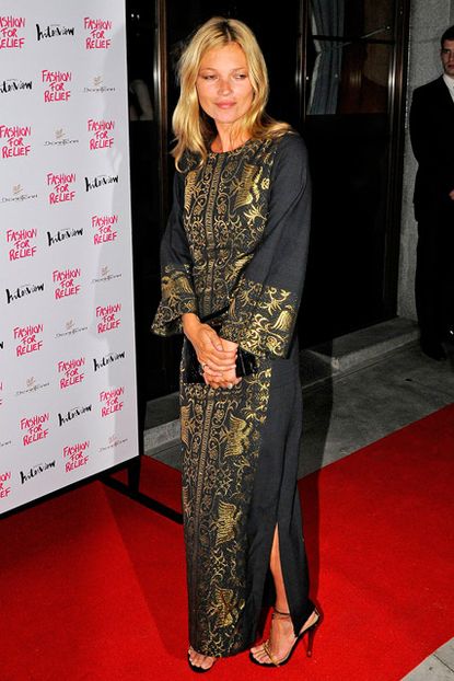 Kate Moss at the Fashion for Relief 2012 dinner in London