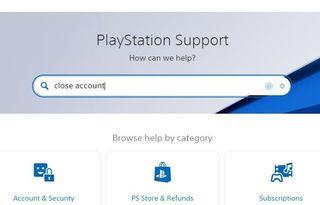 Playstation Close Account Updated