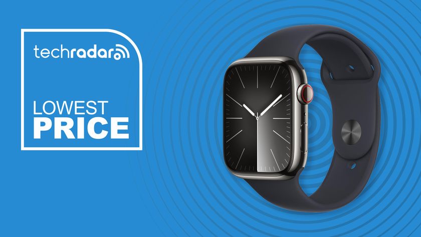 Apple Watch series 9 on a blue background with the text lowest price