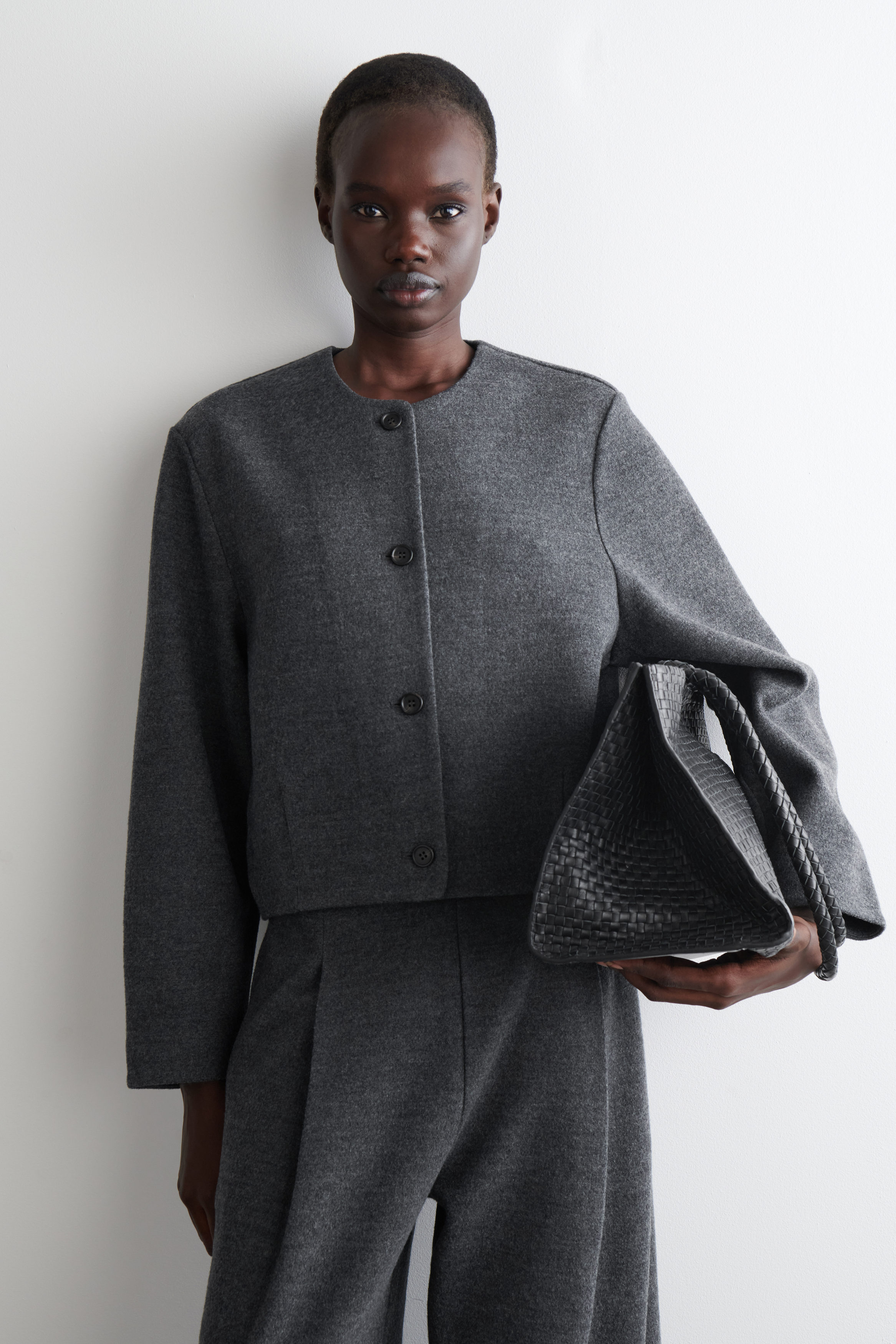 Boiled Merino Wool Cardigan