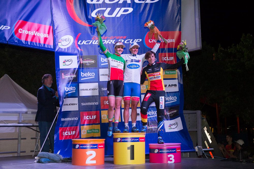 The top three for the women