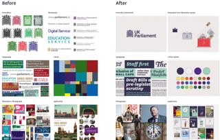 before and after UK Parliament rebrand
