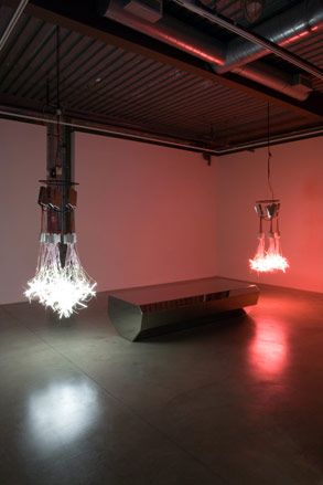 &#039;Between fire and ice&#039; installation by Arik Levy at the Luminescence exhibition at Santa Monica Museum of Art