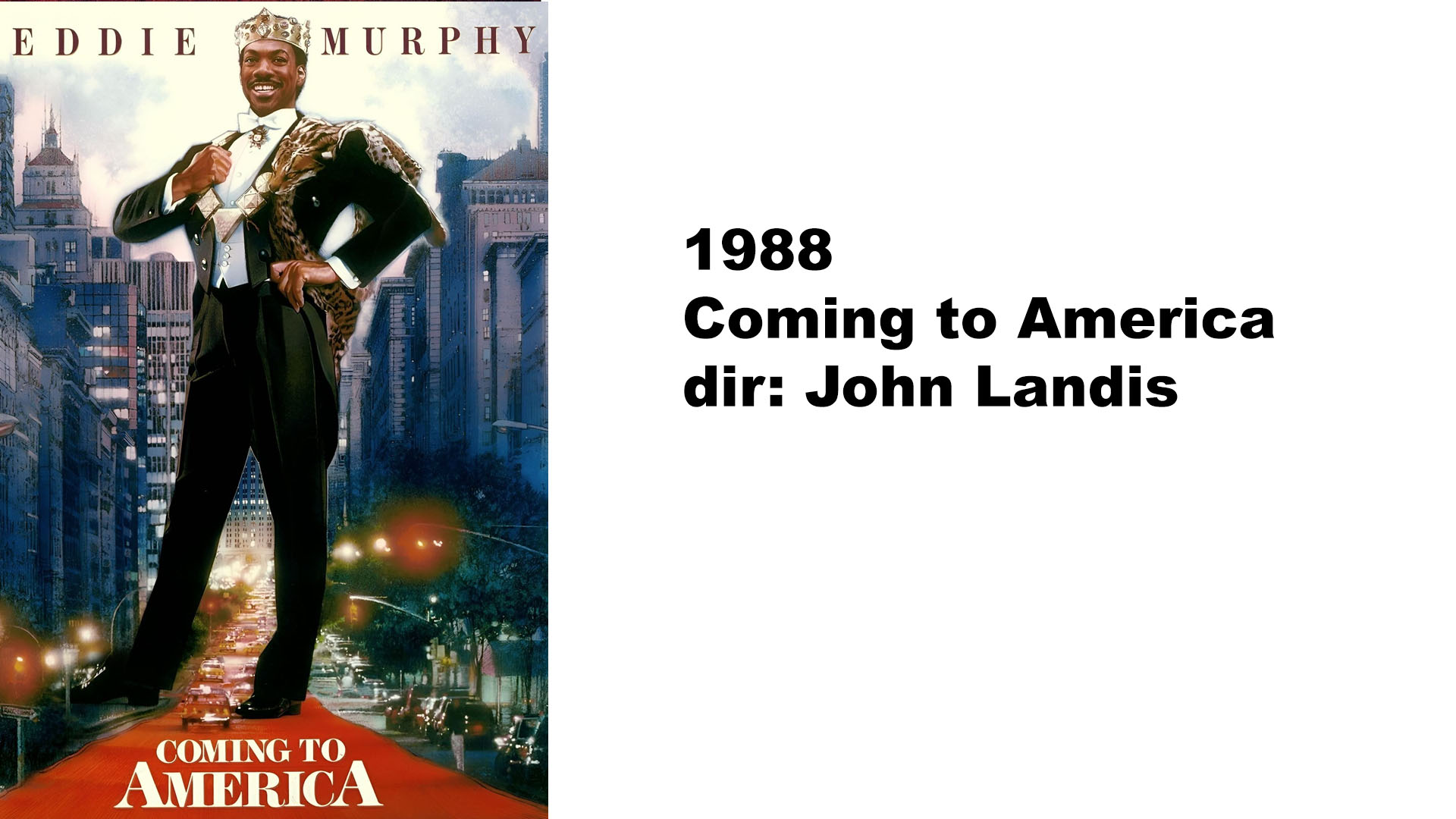 Coming to America poster.