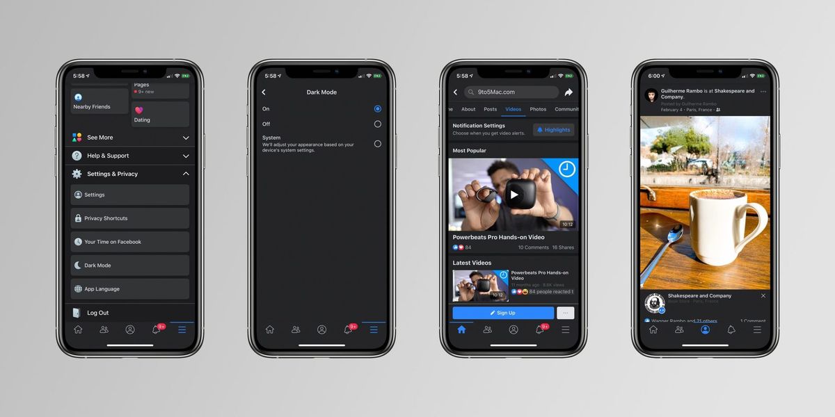 First look at Dark Mode for Facebook on iOS revealed with new ...