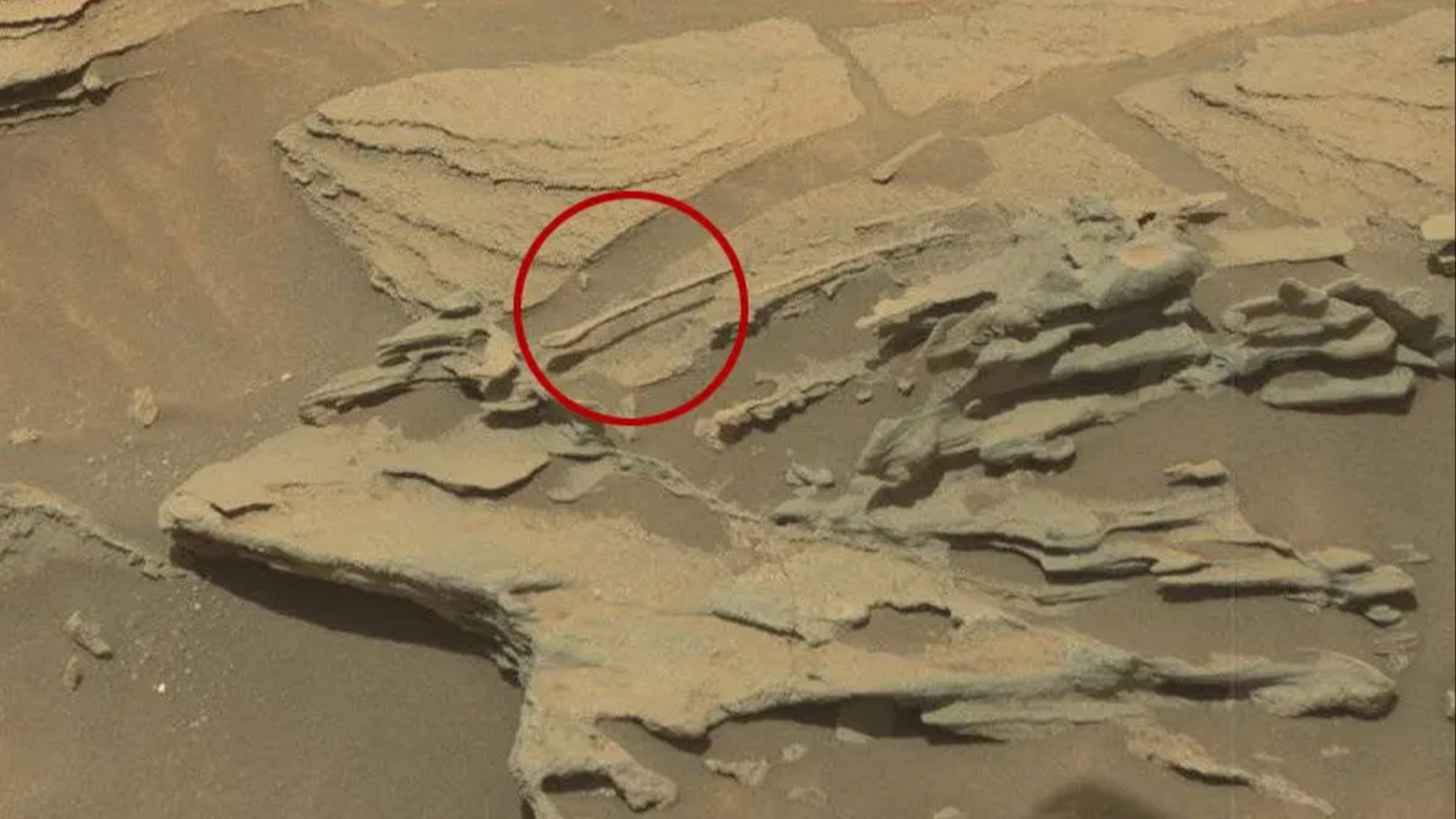 Is that really a floating spoon on Mars or just a strange rock?