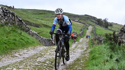 Helen at the three peaks cyclocross race