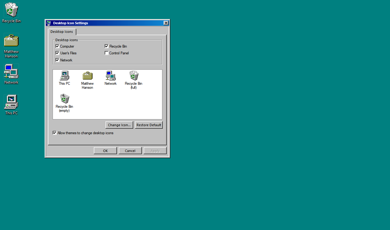 Images of Windows 11 turned into Windows 95