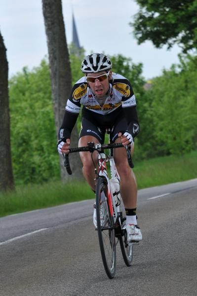 Thomas De Gendt (Topsport Vlaanderen - Mercator) tries to go solo