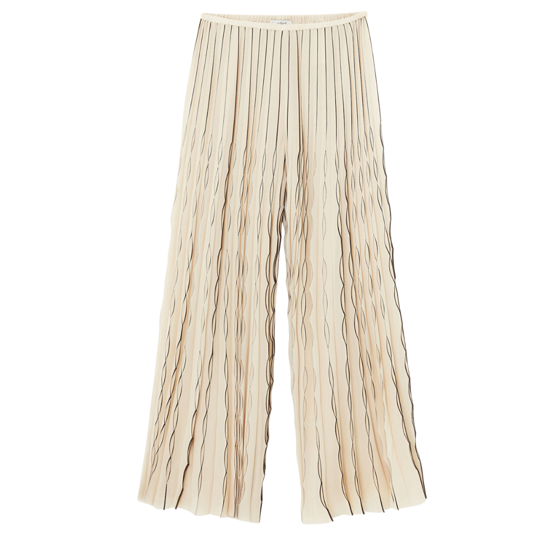 The Pleated Chiffon Trousers