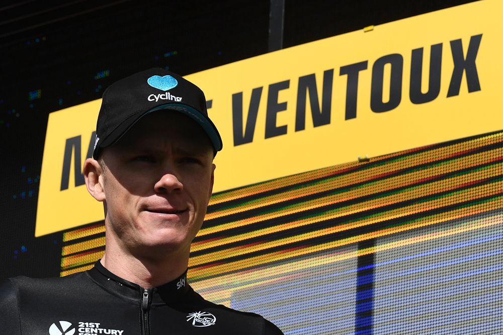 Chris Froome atop Mont Ventoux