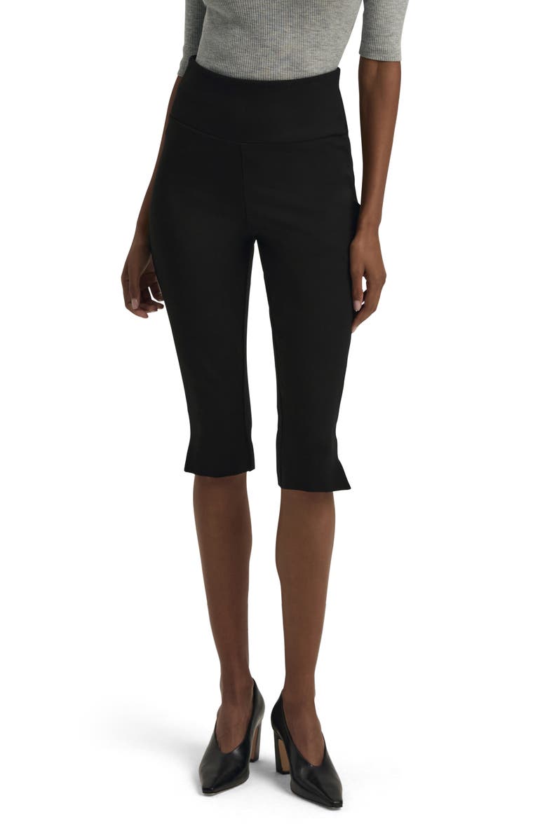 The Carrie Pedal Pusher Slit Hem Capri Pants