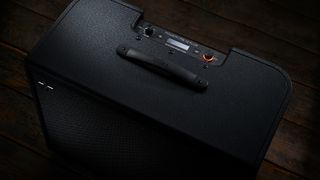 A top down shot of the Line 6 Powercab FRFR speaker