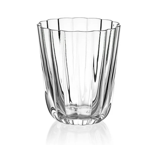 Scalloped drinking glass