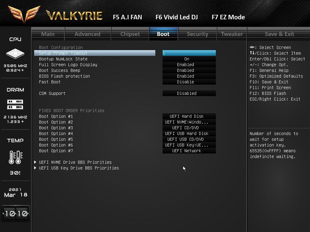 Biostar Z590 Valkyrie BIOS