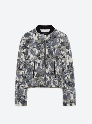 Jacquard Print Bomber Jacket, £49.99, Zara