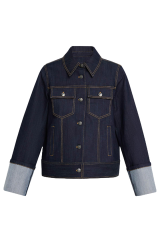 Cinq a Sept Beni Topstitched Stretch Denim Jacket (Was $395) 