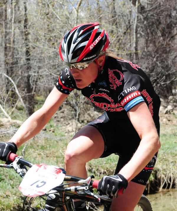 Katie Compton (Planet Bike) rode almost the entire race in third place.