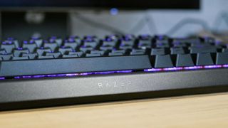 Razer BlackWidow V4 75% keyboard on desk