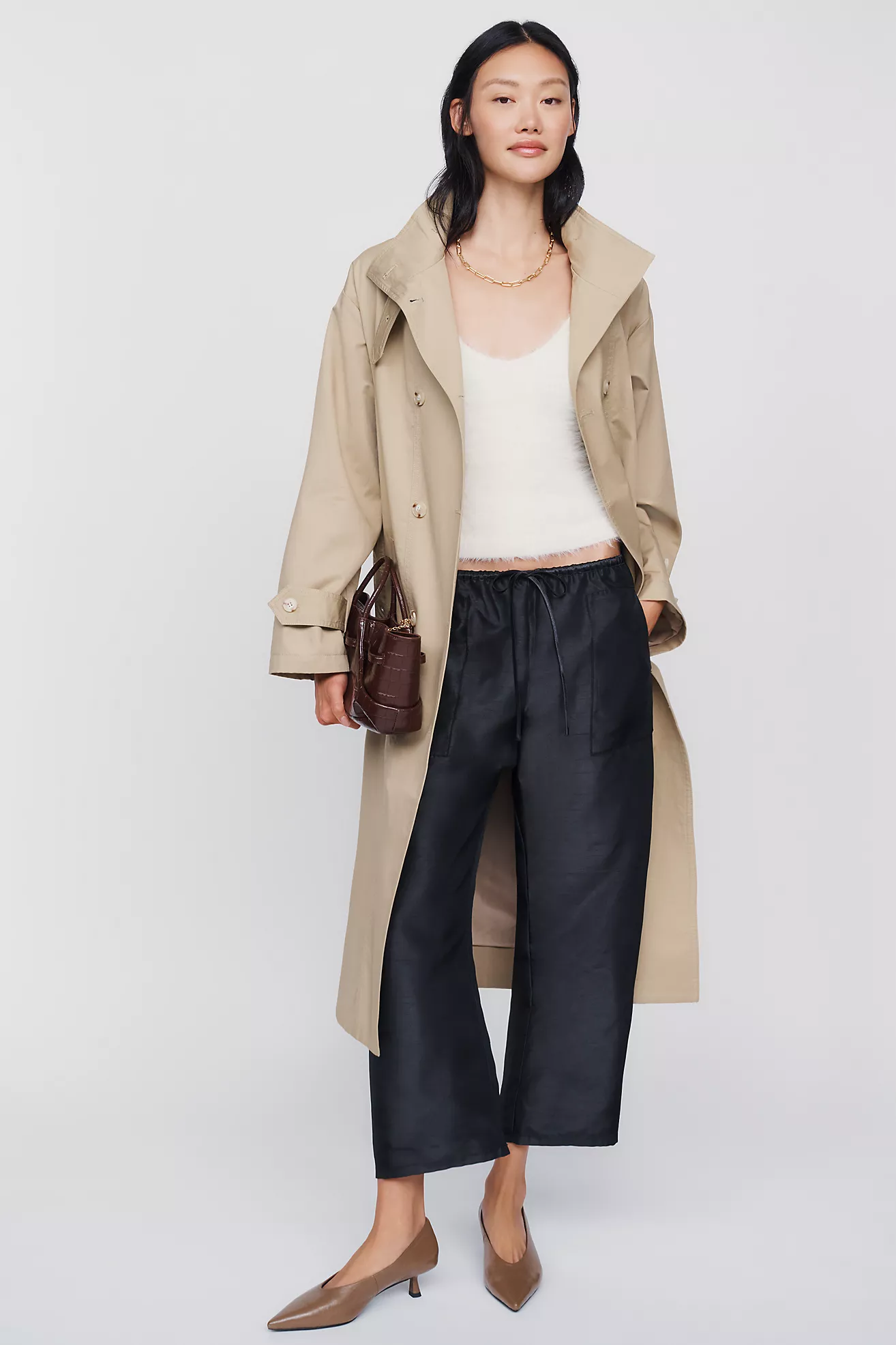 Maeve Marnie Taffeta Tapered Pants
