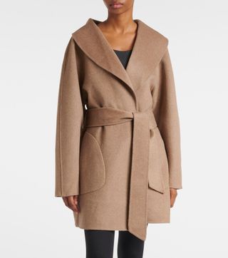 Edgemere Wool-Blend Wrap Coat