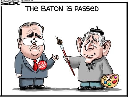 Political Cartoon U.S. Jeb! 2016