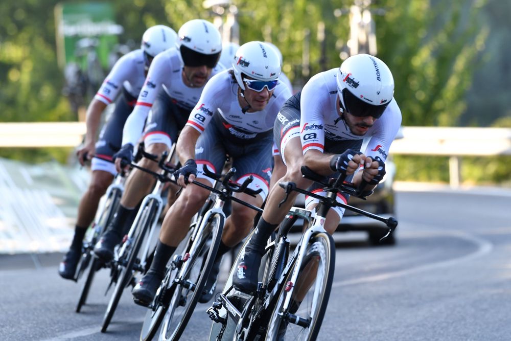 Trek Segafredo in team time trial mode