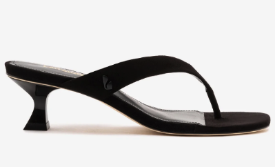 Larroudé, Gaia Low In Black Leather