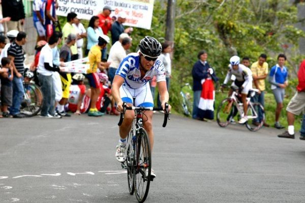 Canada's Vincent Veilleuz (Tour D&rsquo;Quebec-GTH) climbs to the finish.