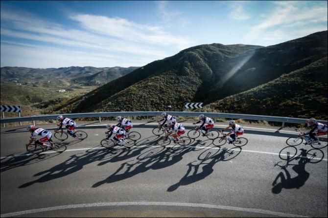 Riders from Lotto Belisol were glad to be back on their bikes