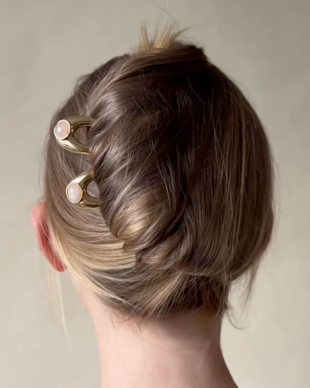 French pin hairstyle.