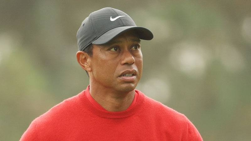 Tiger Woods Seen Putting Weight On Injured Leg As Recovery Continues ...