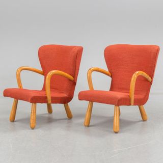 orange colour chairs