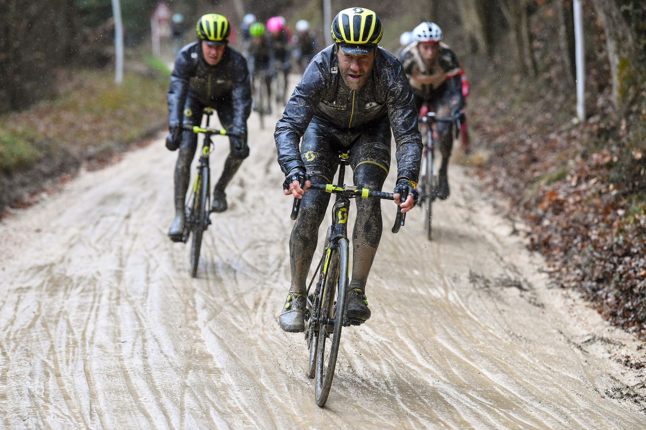 Svein Tuft (Mitchelton-Scott) in the 2018 Strade Bianche