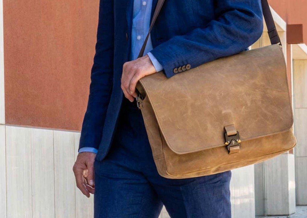 WaterField's new Executive Leather Messenger bag will ensure your