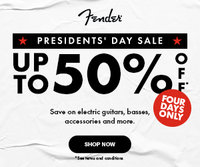 Fender Presidents’ Day sale: Up to 50% off