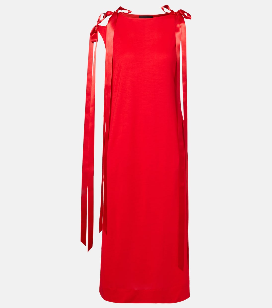 Bow jersey Midi dress