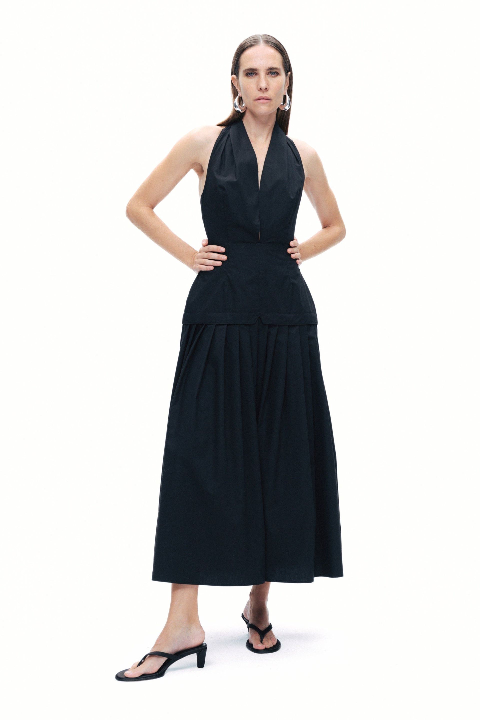 Nocturne, Halter Neck Maxi Dress