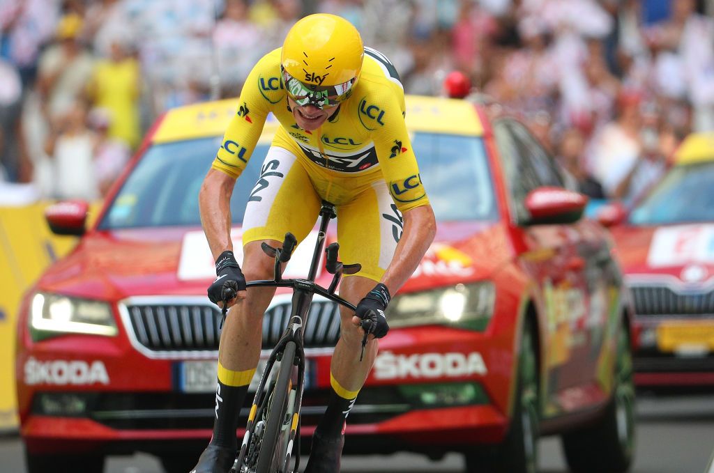 Chris Froome on stage 20 of the Tour de France