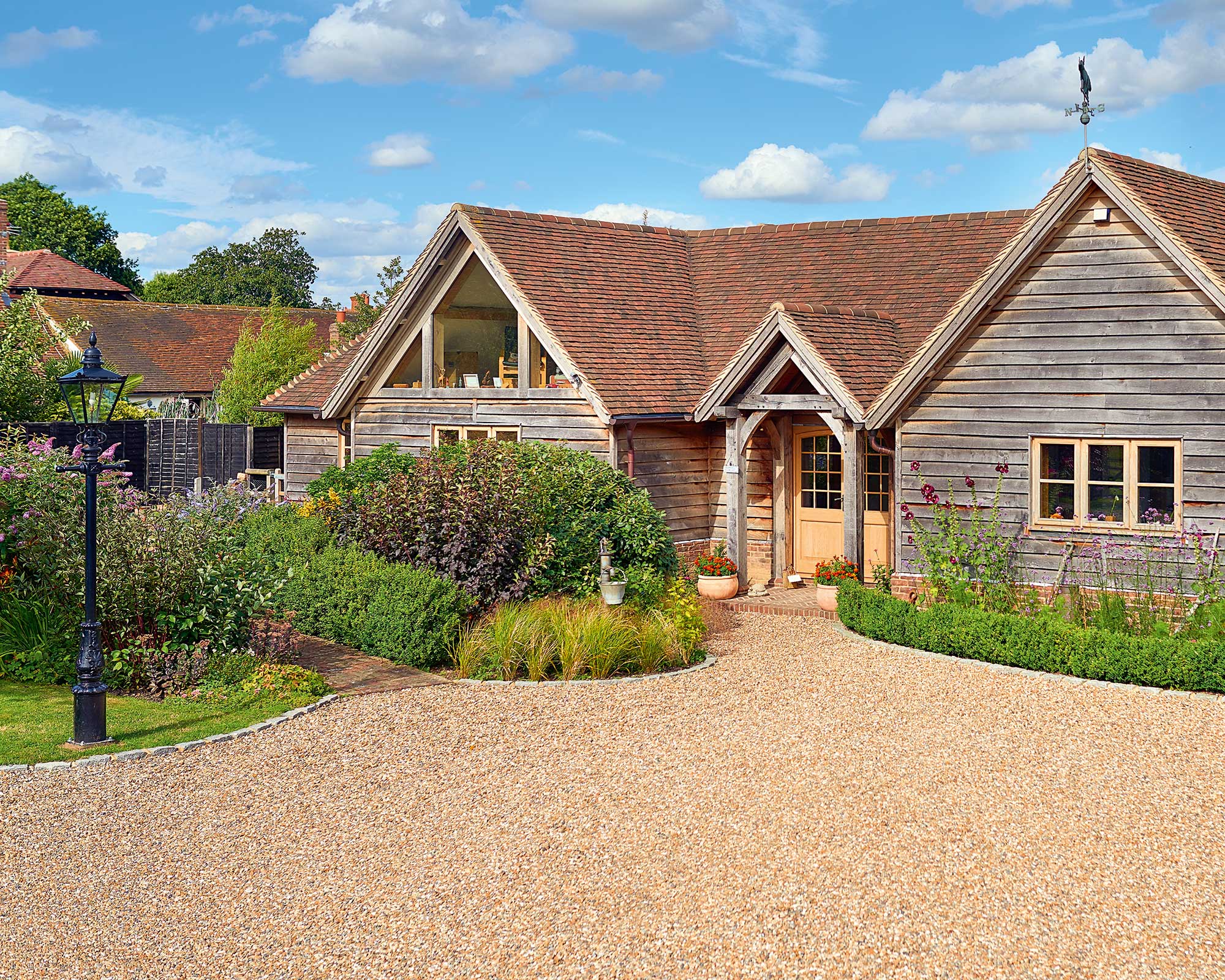 large gravel driveway