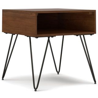 Simpli Home Hunter Wide Square Industrial End Table 