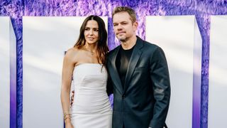 Luciana Barroso and Matt Damon