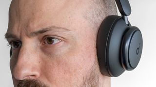 Close-up view of Anker Soundcore Space Q45 headphones.