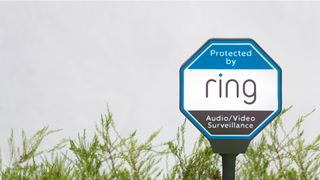 a Ring sign outside a business